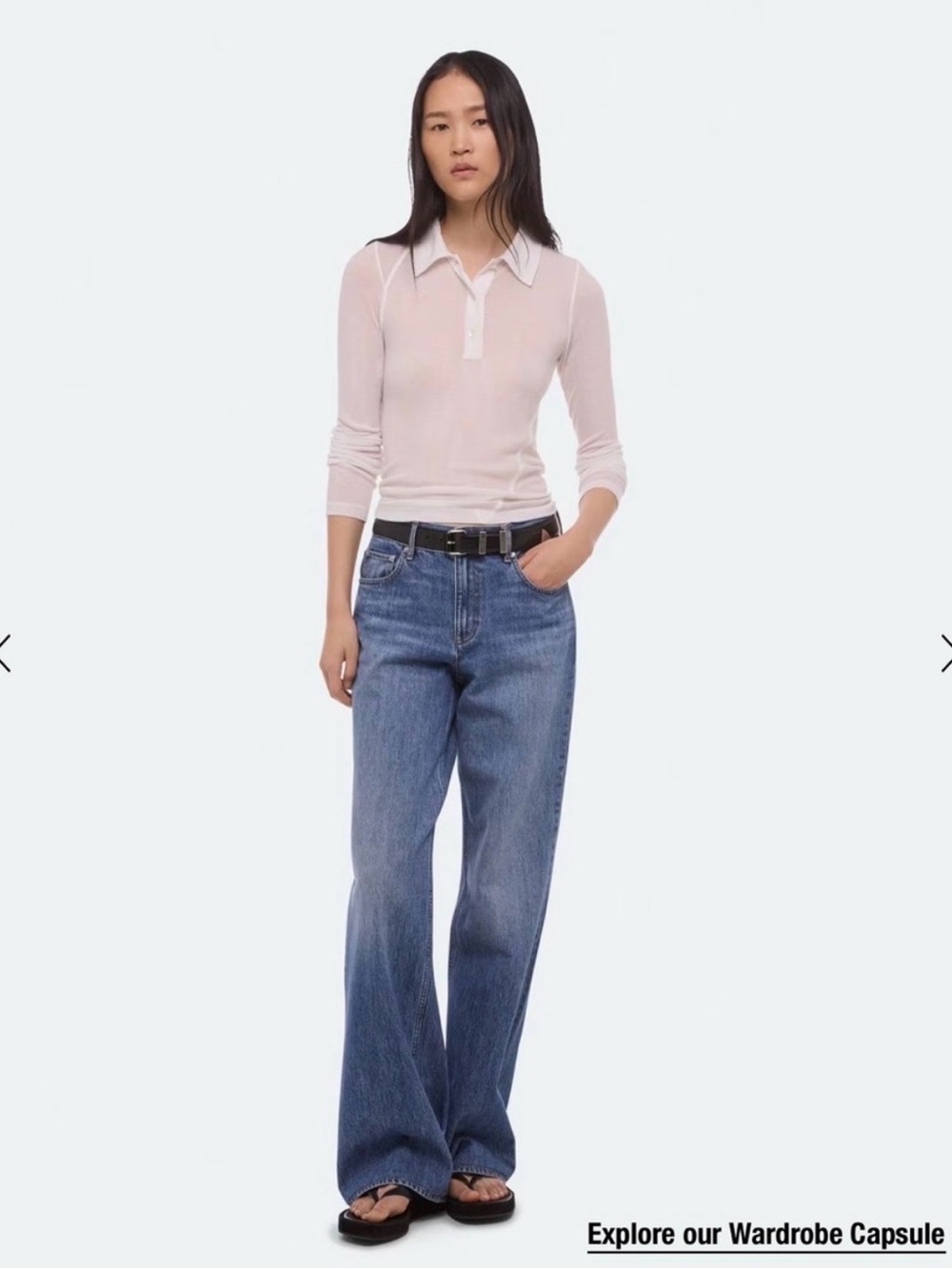 NWT $298 Helmut Lang Wardrobe Jeans in Classic Blue - 27